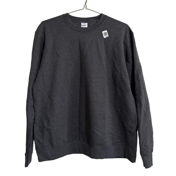 Gildan AUTISM Sweatshirt Mens Unisex Large Dark Grey Charcoal Crewneck Soft - Picture 2 of 5